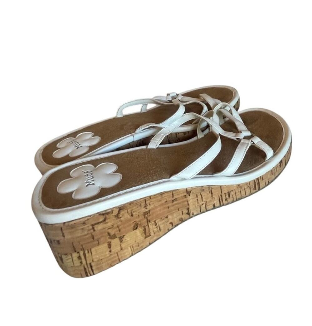 y2k vintage mudd cork wedge sandals